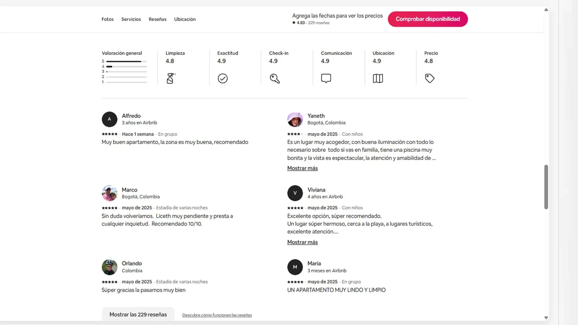 eliminar reseñas airbnb