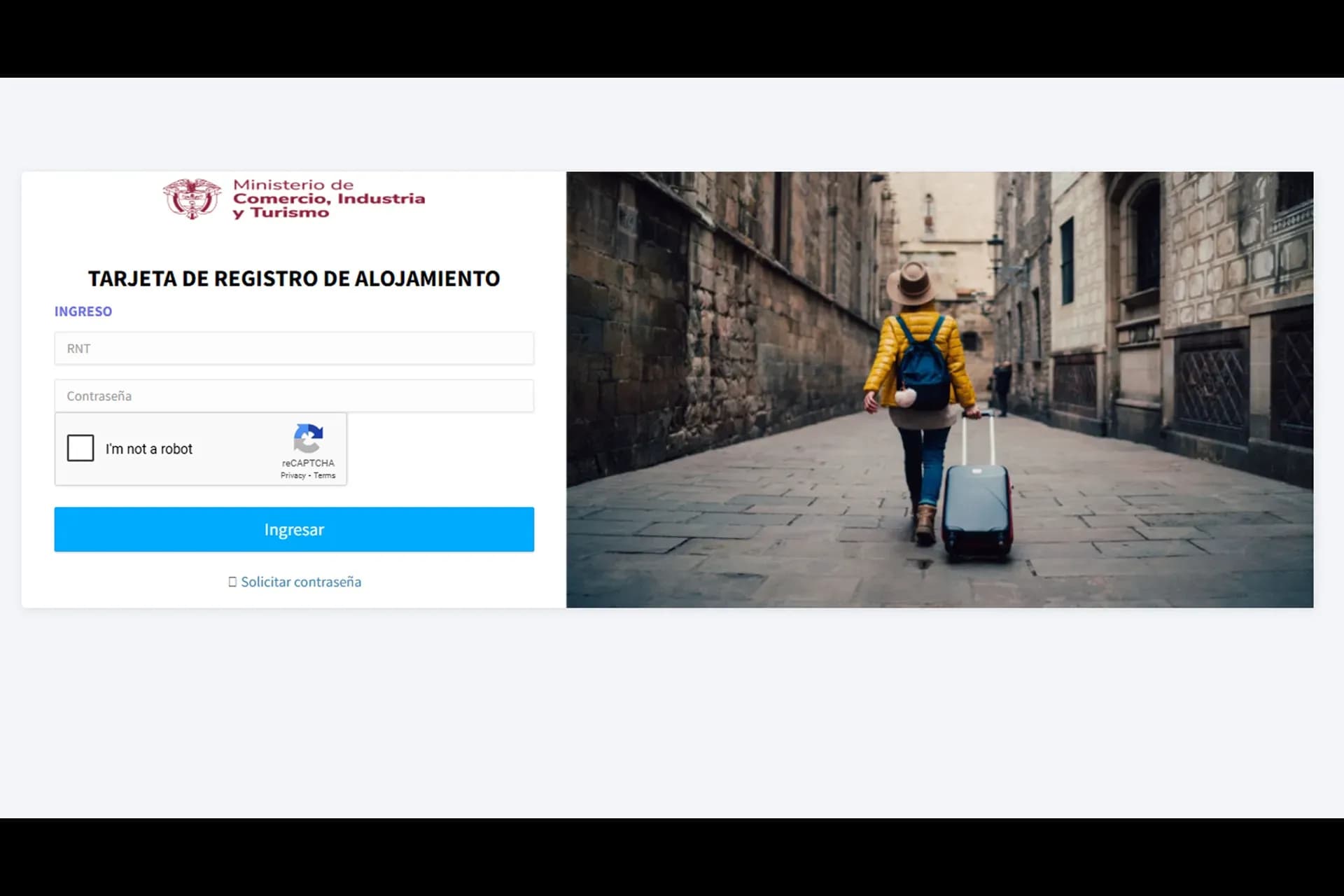 Registro en la tarjeta de registro de alojamiento tra