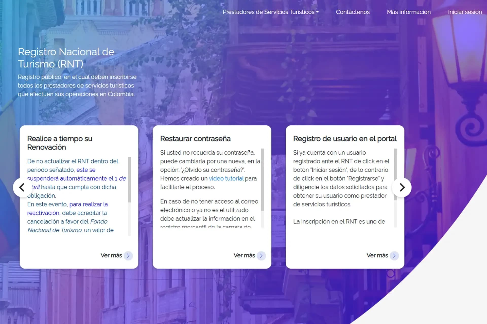 Registro nacional de turismo RNT
